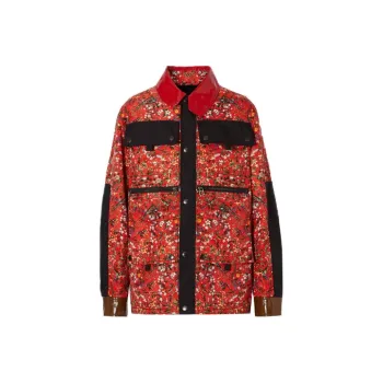 Burberry Northfleet Floral Print Nylon Field Jacket