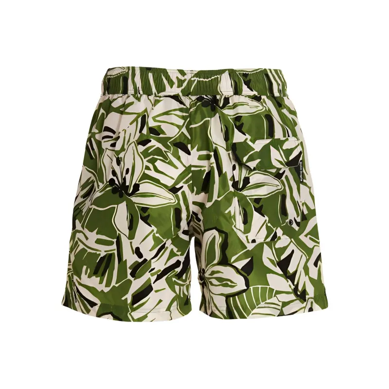 PALM ANGELS Floral print Drawstring Swim Shorts-1