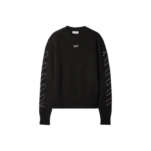 OFF WHITE Arrows Embroidery Crew Neck Jumper