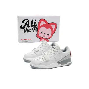 ALI THE FOX Casual Shoes Unisex White Gray