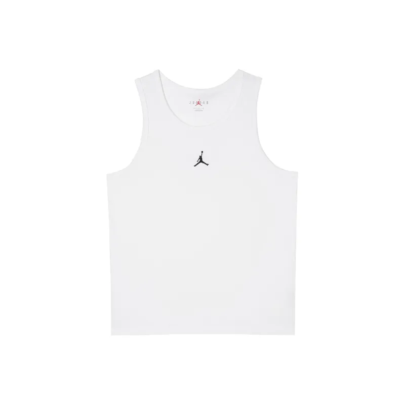 Jordan Men Embroidery Logo Tank White-0