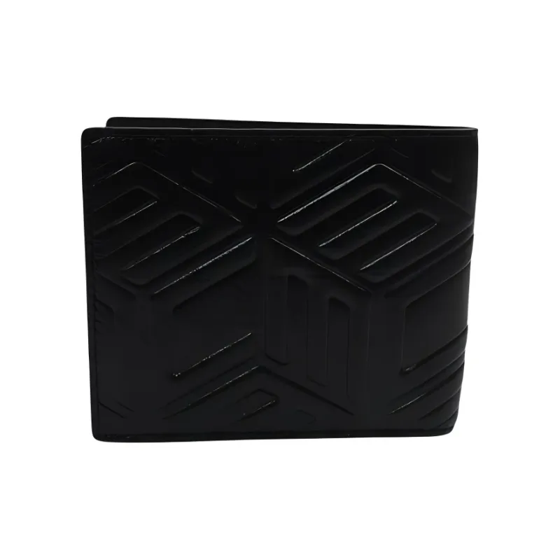 MCM Leather Wallet Unisex Black-3