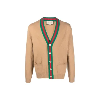 GUCCI Knitwear Men Dark Khaki