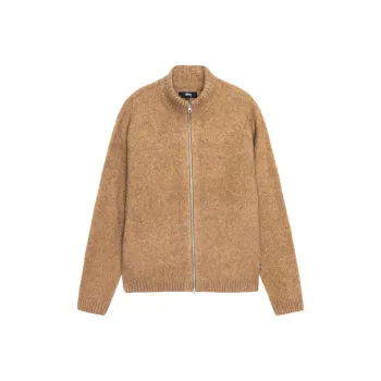 Stussy Full Zip Brushed Merino Sweater