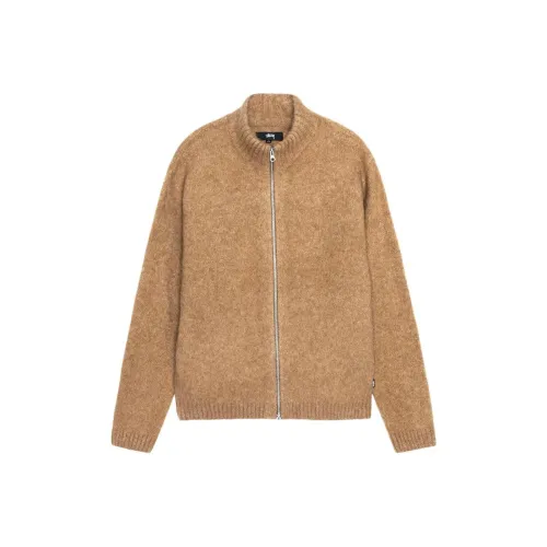 Stussy Full Zip Brushed Merino Sweater