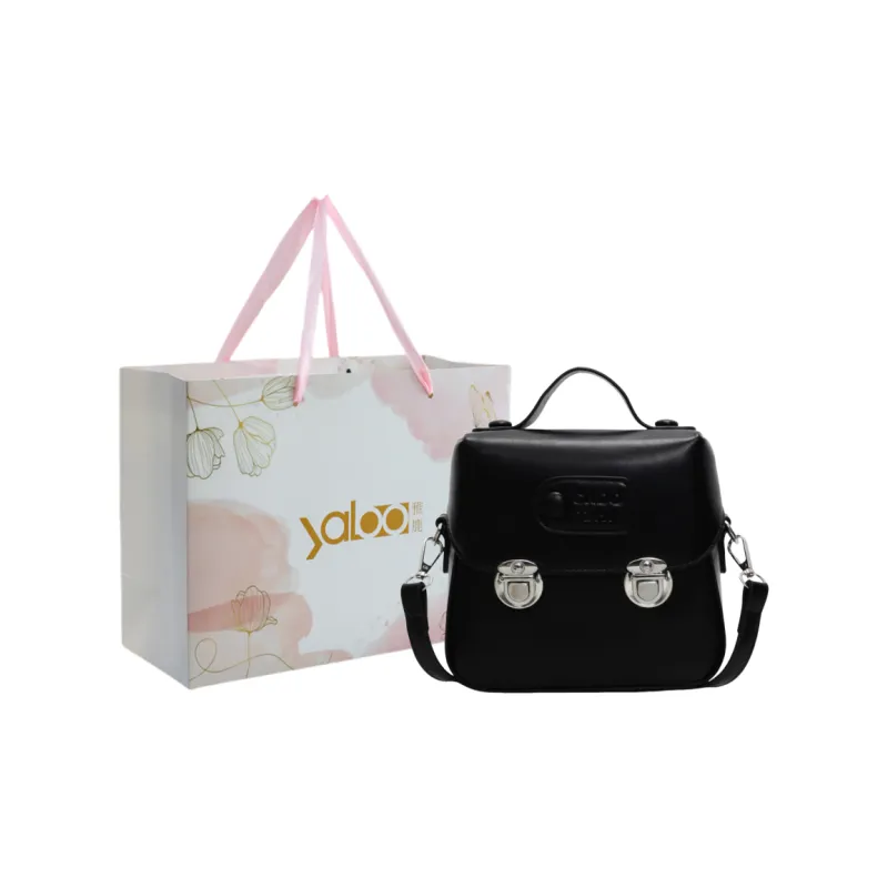 Yalu PU Handbag Unisex White/Silver/Black/Pink/Yellow-13