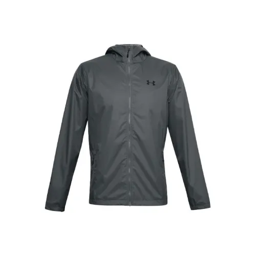 Under Armour Rain Jackets Men Peach Gray