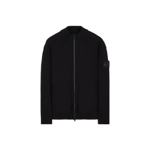 STONE ISLAND Logo patch Virgin Wool Roll neck Jumper