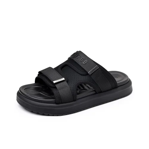 PEHL Composite Sole Slip Resistant Slide Slippers Men's Black