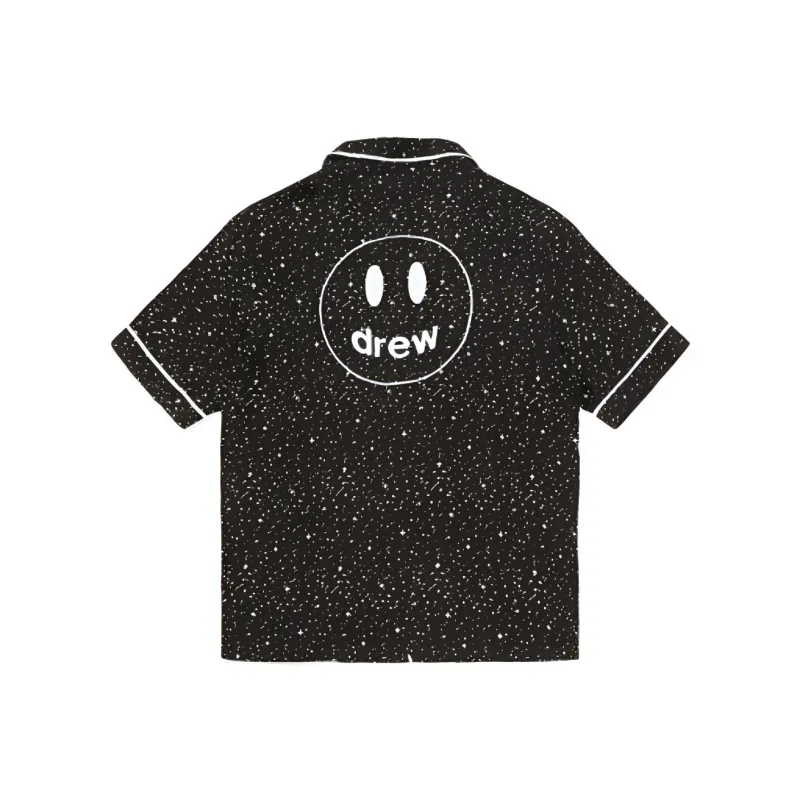 Drew House Letter Logo Series Shirts Unisex Starry Black-1