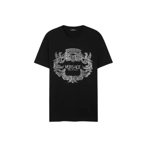 VERSACE Crystal crest T shirt