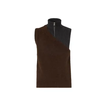 FENDI Panelled Ribbed Gilet