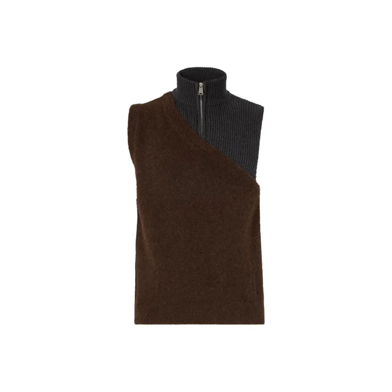 FENDI Panelled Ribbed Gilet-0
