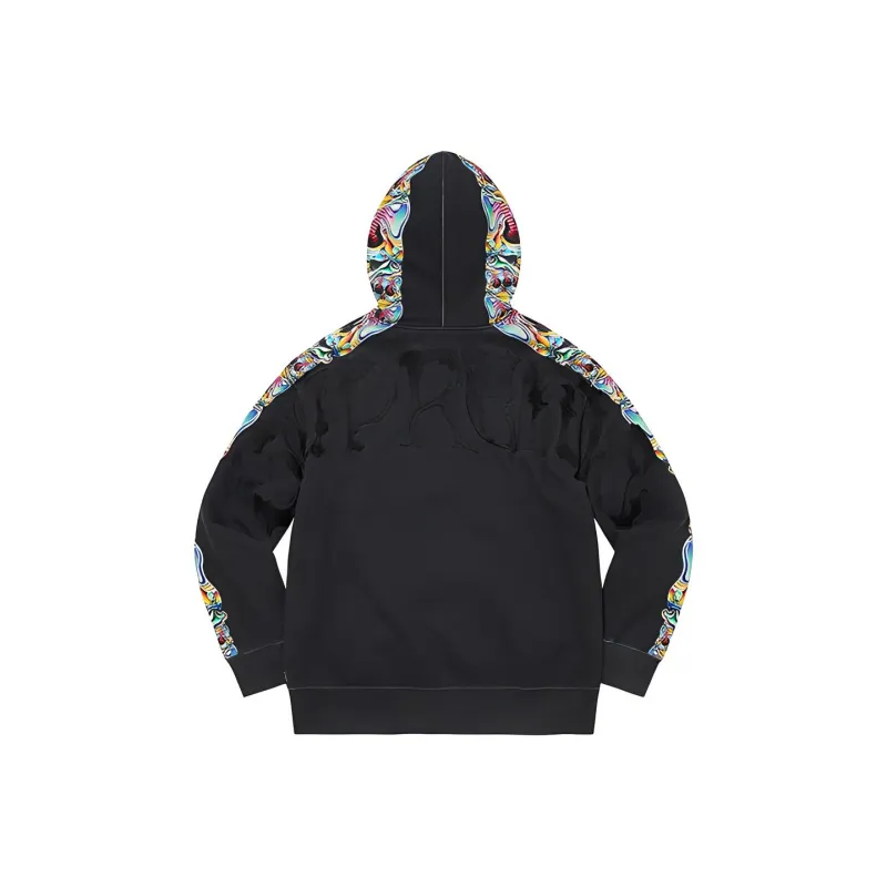 Supreme Skulls Zip Up Hooded Sweatshirt-1
