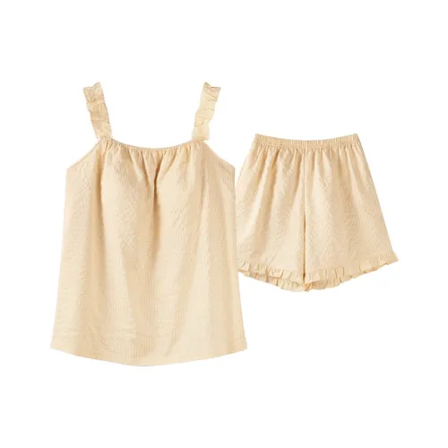 XIAFENYAN Pajama Set Women's Khaki