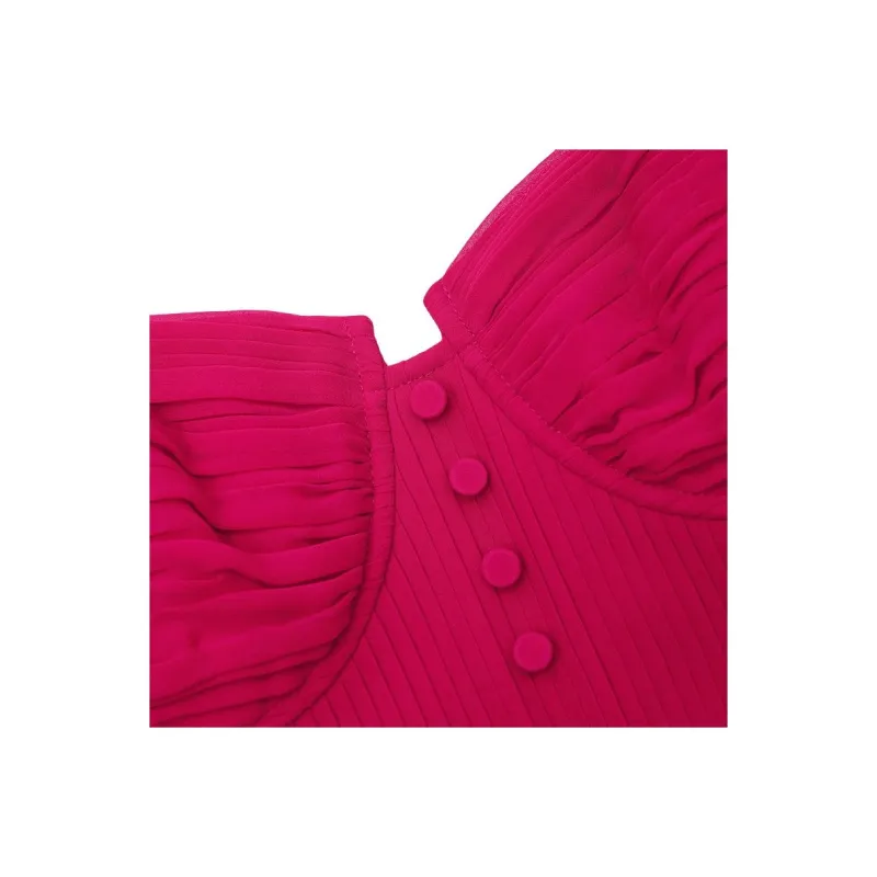 Self portrait Pleated Bustier Minidress-2