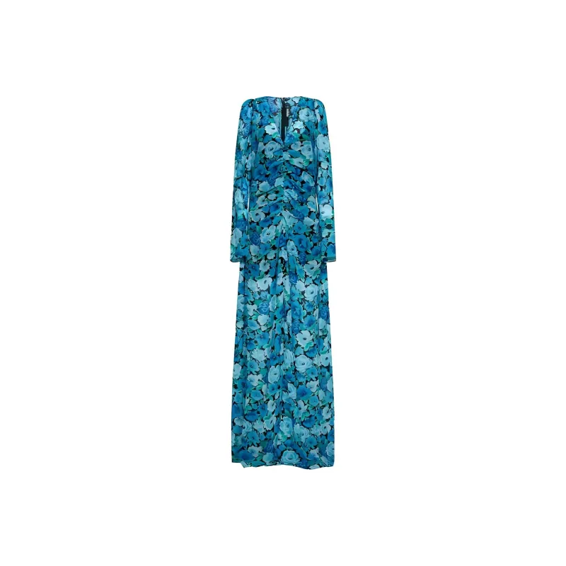 Rotate Long-Sleeved Dresses Women's Blue-1