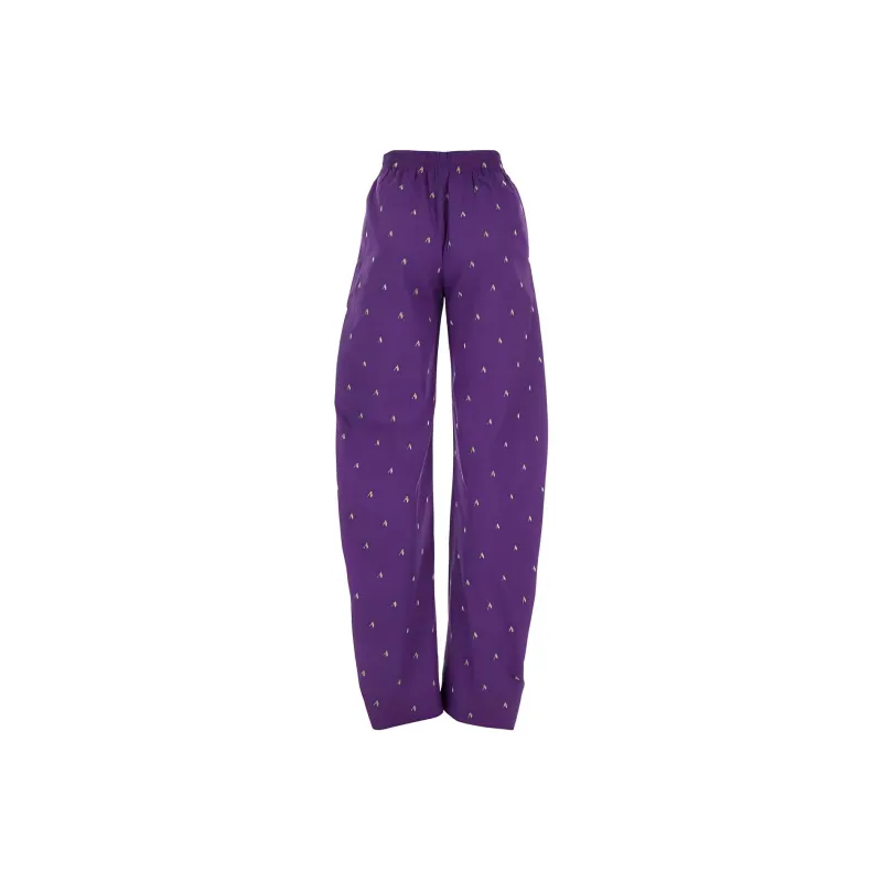 The Attico All Over Patterned Wide Leg Trousers-1