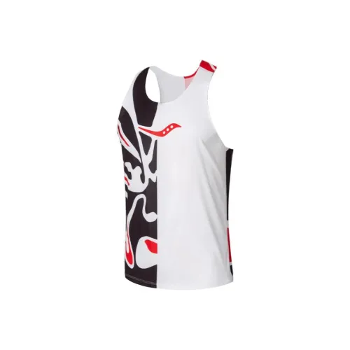 Saucony Tank Top Men's White Black Red