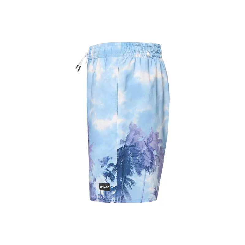 Oakley CanaryPalmsRc18 Beach Shorts Men's Palm Cloud Light Blue-2