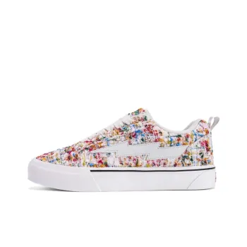 VFTS Lightning Skateboard Shoes Anti Slip Wear Resistant Low Top Students Preppy Style Puffy Shoes Unisex