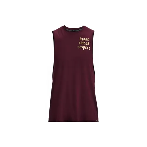 Under Armour Tank Tops Men's Dark Chestnut