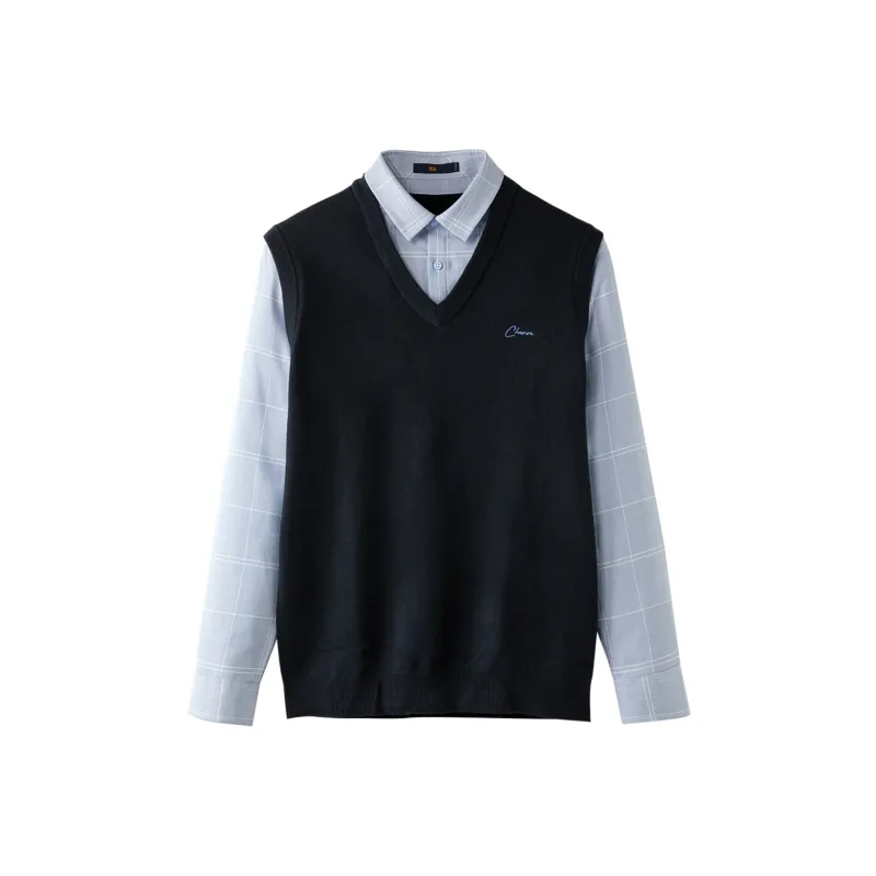 HLA Knitwear Men Navy Blue 35-0