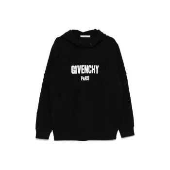 Givenchy Distressed Logo print Hoodies