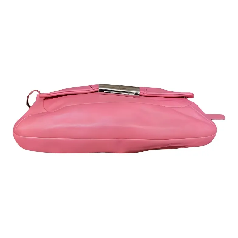 COACH Chelsea Leather Square Bag Portable Crossbody Bag Shoulder Bag Large Size Women's Pink-1