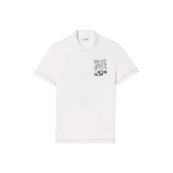 LACOSTE Polo Shirts Men White