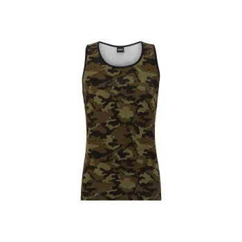 HUGO BOSS Tank Tops Men Olive Green