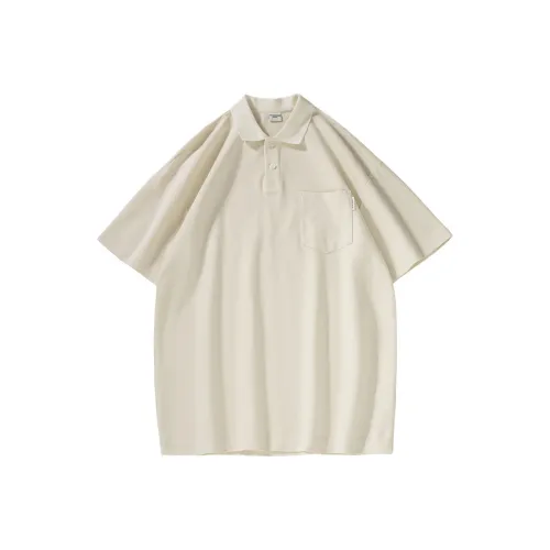 BORDERLESS BDLS Polo Shirt Unisex Milk White