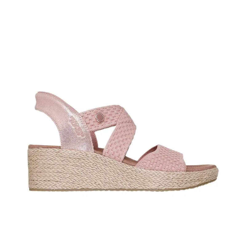 Martha Stewart x Skechers Beverlee Lux Striking Beauty Beach Sandals Women's Rose Pink-1