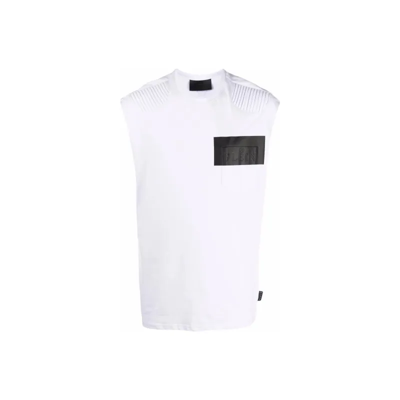 PHILIPP PLEIN Logo Sleeveless Top-0