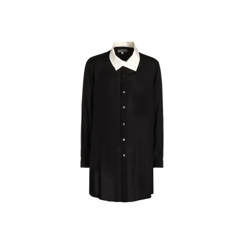Yohji Yamamoto U Stand Collar Buttoned Long Sleeved Shirt