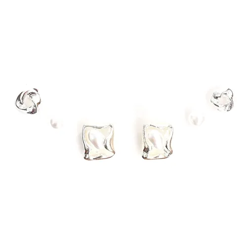 Welcome To The Treasure Alloy Stud Earrings Unisex