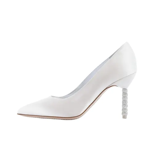Sophia Webster Jasmine Slim Heel High Heels 8.5cm Women's White