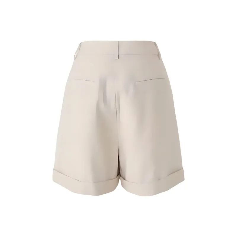 YALIDA Casual Shorts Women's Almond Beige-1