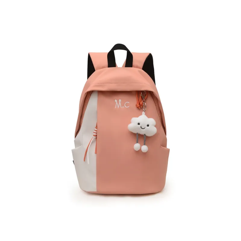 OUZIHUANG Nylon Backpack Regular Women's Lemon/Orange/Haze Blue/Classic Black/Withered Leaf Green-5