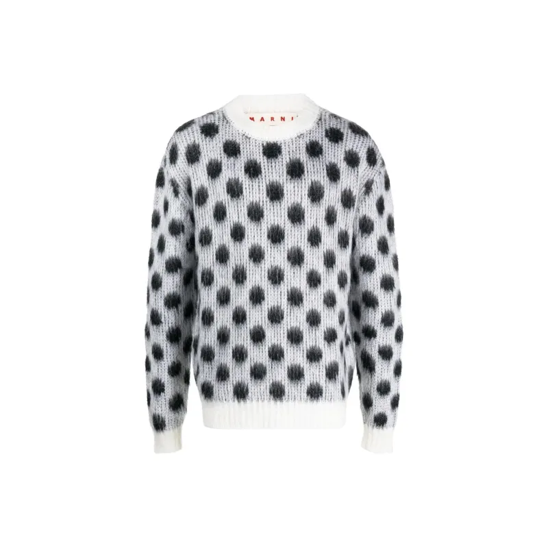 MARNI Polka Dot Intarsia Knit Jumper-0