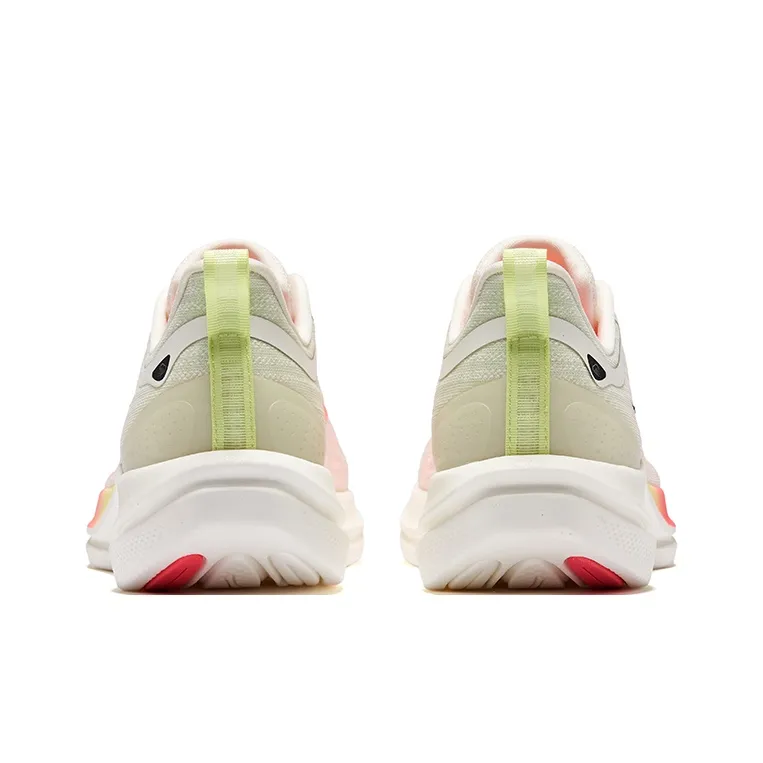 Erke Water Float 6MAX Durable Breathable Low Top Casual Running Shoes Men's White Pink Green-3