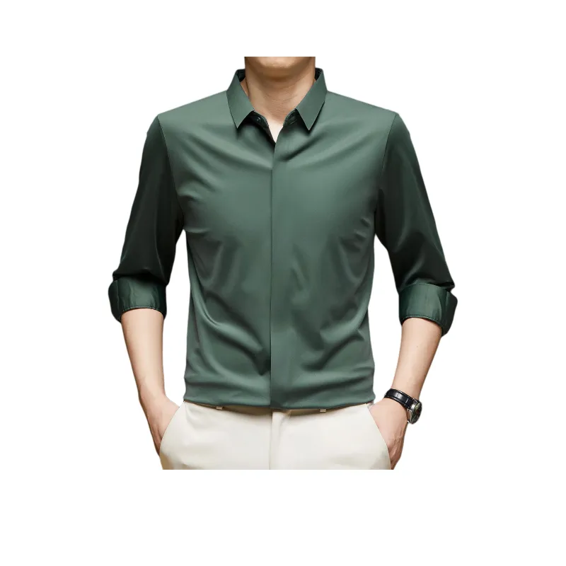 PIERRE CARDIN Shirt Men's Burgundy-8