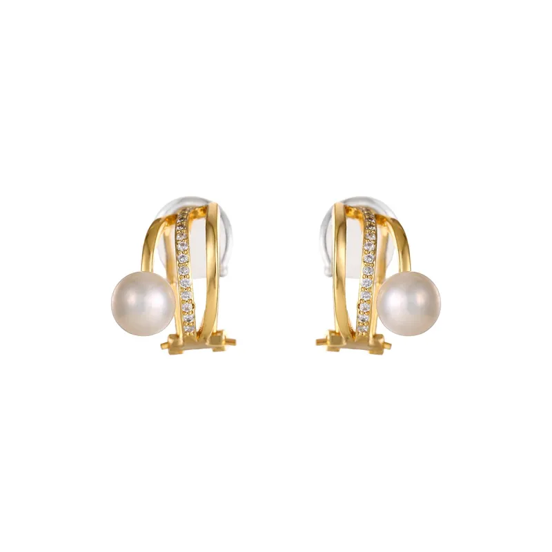 Zoo Jewel Copper Clip On Earrings Women's-0