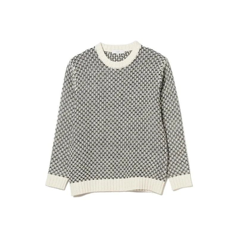 Beams Sweaters Men Closed White-0