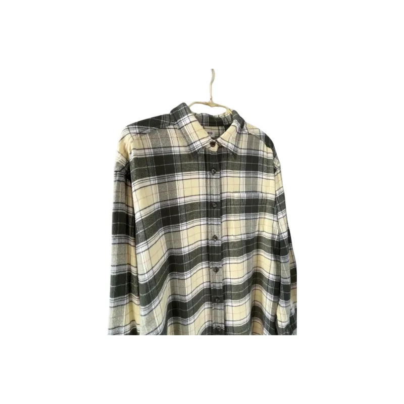UNIQLO Shirt Women's Apricot Yellow-3
