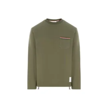 THOM BROWNE Crewneck Jersey Sweatshirt