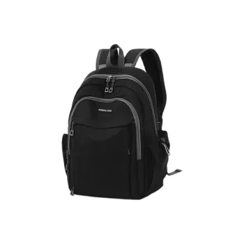 Warrior Nylon Fabric Backpack Unisex Black