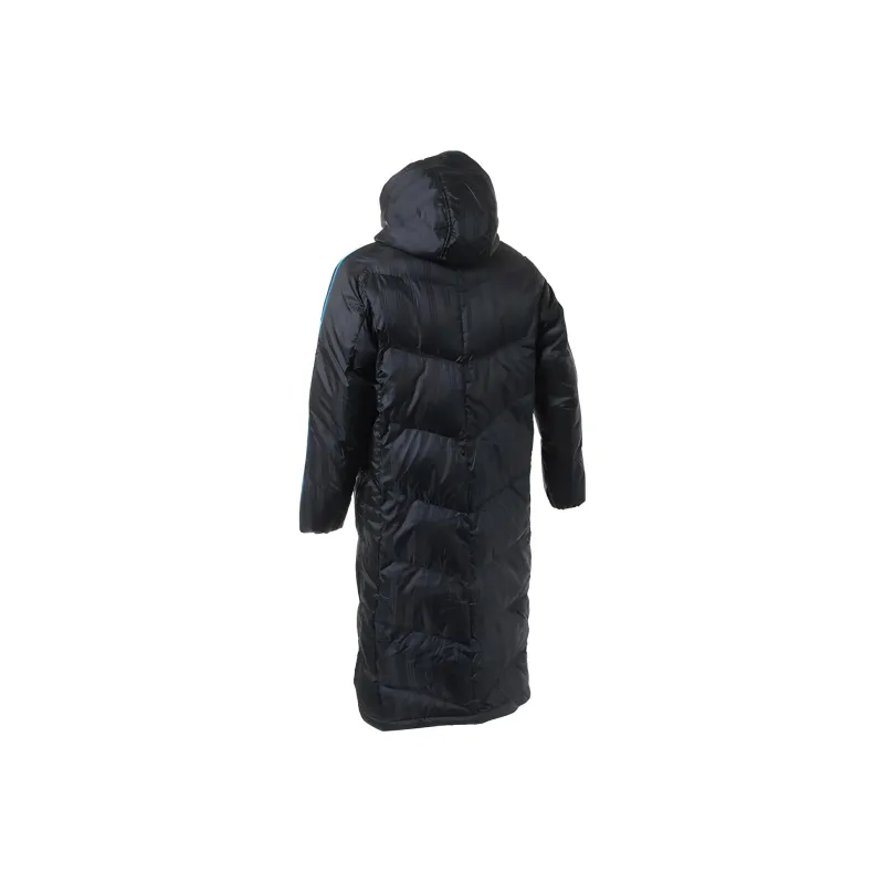 Adidas Solid Color Hooded Thickened Puffer Jacket Men's Black-1