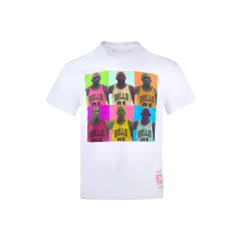 Mitchell Ness T Shirts Unisex Rodman White
