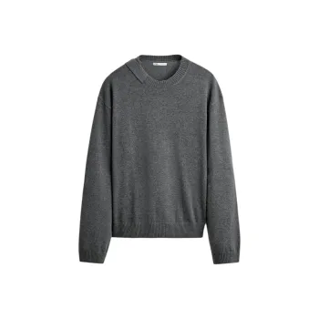 ZARA Sweater Men's Zebra Print Gray